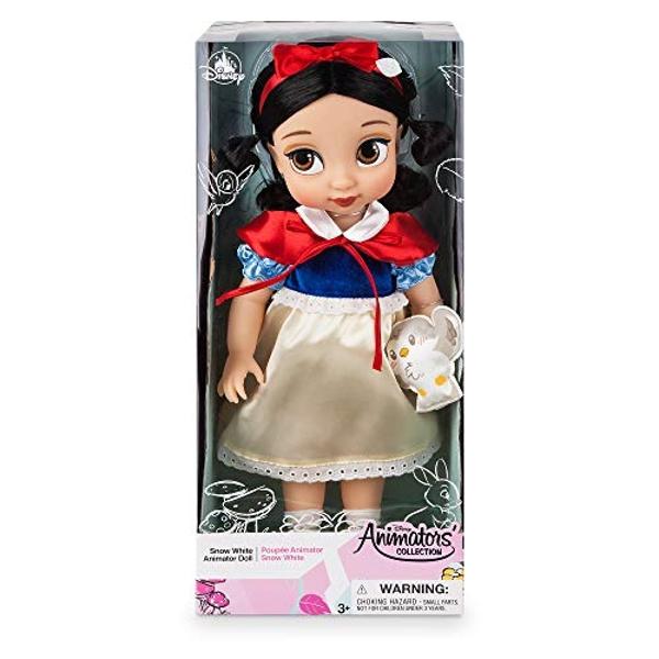 Disney Store Official Animators' Collection Anna Doll, Frozen, 16 Inches, Includes Olaf with Molded Details, Fully Posable Toy in Satin Dress - Suitable for Ages 3+ Toy Figure