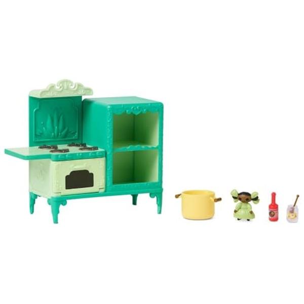 Disney Store Official Princess Tiana Once Upon a Story Mini Doll Playset, The Princess and The Frog, 5 Inch Princess Dolls, Girl Toys, Princess Toys for Girls, 4 Year Old Girl Birt