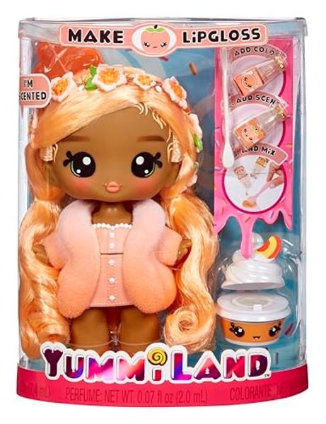 Yummiland Large Doll + Lipgloss Pet- Piper Peach, Age 4+