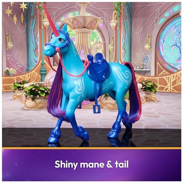 Unicorn Academy, River with 2 Riding Accessories, 11”, Compatible with Isabel, Dolls & Unicorn Toys for Girls Ages 4 and up