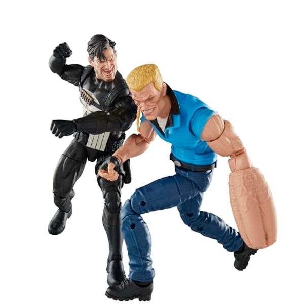 Marvel Legends Series Punisher and Bushwacker, Comics Collectible 6-Inch Action Figures