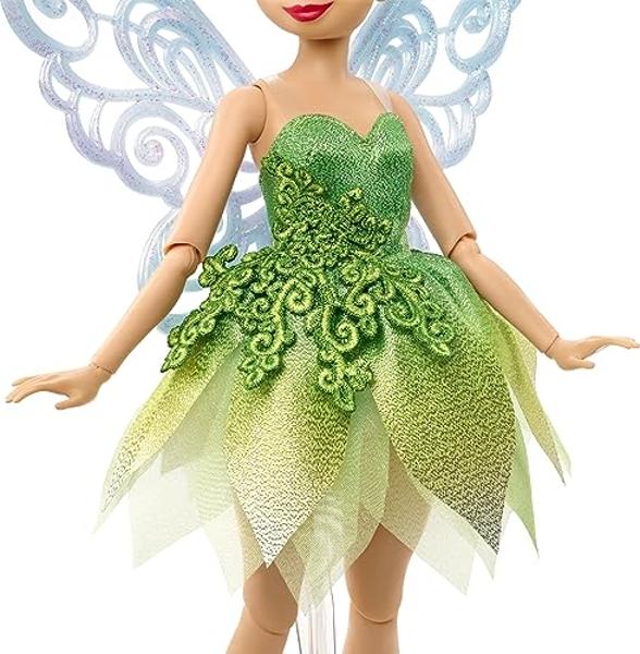 Mattel Disney Toys, Tinker Bell Collector Doll with Wings to Celebrate Disney 100 Years of Wonder, Inspired by Peter Pan
