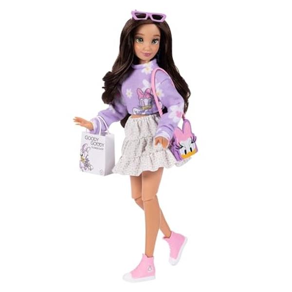 Disney Store Official Raya Princess Story Doll 11 Inches, Includes Coloring Book and Additional Dress, Classic Outfit, Toys for Girls