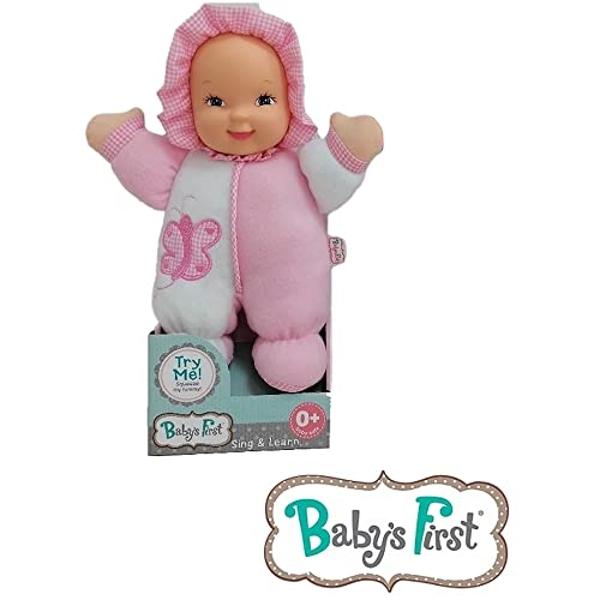 Baby's First Goldberger 11" Soft & Snuggle Butterfly Doll - Baby's 1st Doll, Machine Washable, Safe for Children & Infant, Ages 0 Months & Up