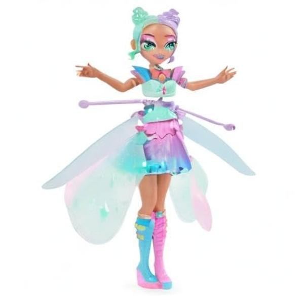 Crystal Flyers by Hatchimals, Pastel Kawaii Doll Magical Flying Toy with Lights (Packaging May Vary), Kids Toys for Girls and Boys Ages 5 and up