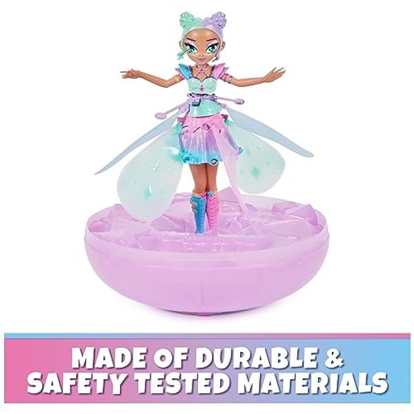 Crystal Flyers by Hatchimals, Pastel Kawaii Doll Magical Flying Toy with Lights (Packaging May Vary), Kids Toys for Girls and Boys Ages 5 and up
