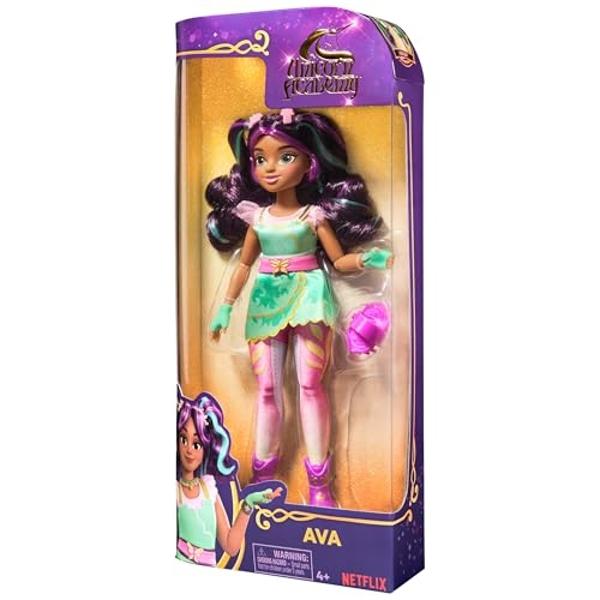 Unicorn Academy, Ava Doll with 7 Accessories, 9.5”, Dolls & Unicorn Toys for Girls Ages 4 and up