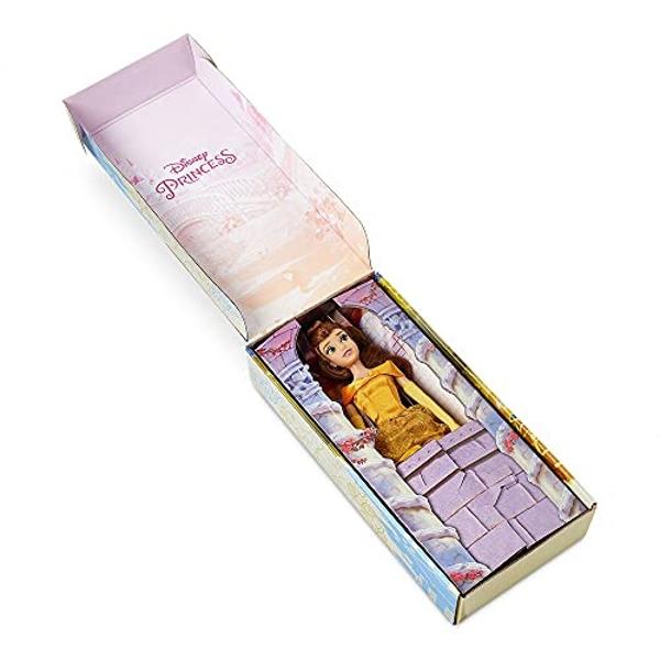 Disney Store Official Disney Princess Classic Doll (Belle from Beauty and The Beast), 11 Inches, Includes Brush with Molded Details, Posable Toy in Classic Outfit - Disney Princess