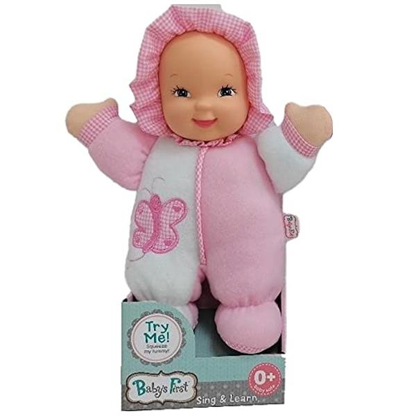 Baby's First Goldberger 11" Soft & Snuggle Butterfly Doll - Baby's 1st Doll, Machine Washable, Safe for Children & Infant, Ages 0 Months & Up