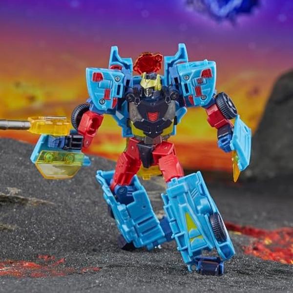 Transformers Legacy United Deluxe Class Cybertron Universe Hot Shot, 5.5-inch Converting Action Figure, 8+