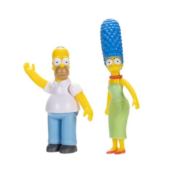 Disney The Simpsons Action Figures Family Multi-Pack 2.5” Scale Figures, Includes Homer, Marge, Bart, Lisa, Maggie, Santa’s Little Helper, and Snowball II