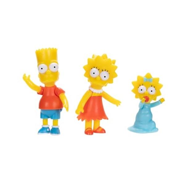 Disney The Simpsons Action Figures Family Multi-Pack 2.5” Scale Figures, Includes Homer, Marge, Bart, Lisa, Maggie, Santa’s Little Helper, and Snowball II