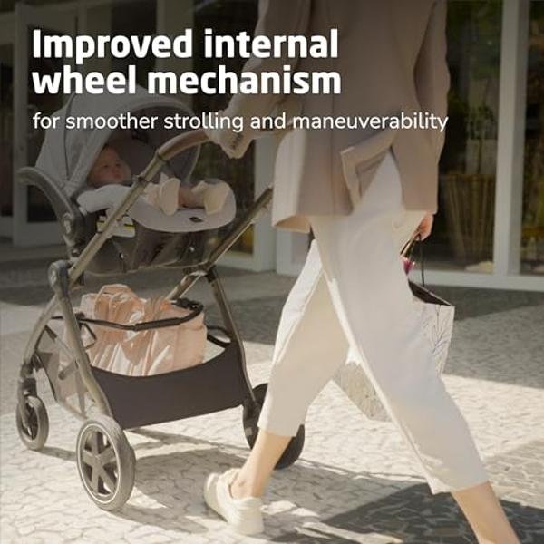 Maxi-Cosi Zelia™ Luxe 5-in-1 Modular - Baby Travel System Car Seat and Stroller, Infant Car Seat and Stroller Combo, Baby Car Seat and Stroller Combo in New Hope Grey
