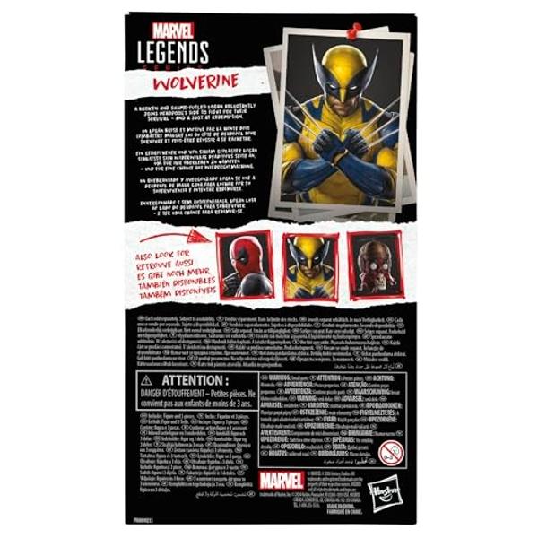 Marvel Legends Series Wolverine, Deadpool & Wolverine Collectible 6 Inch Action Figure for Adults Ages 14 and Up