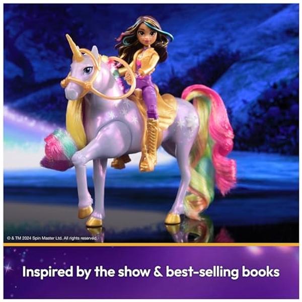 Unicorn Academy, Sophia & Light Magic Wildstar with Rainbow Light-up Effects, 2 Riding Accessories, Dolls & Unicorn Toys for Girls Ages 4 and up