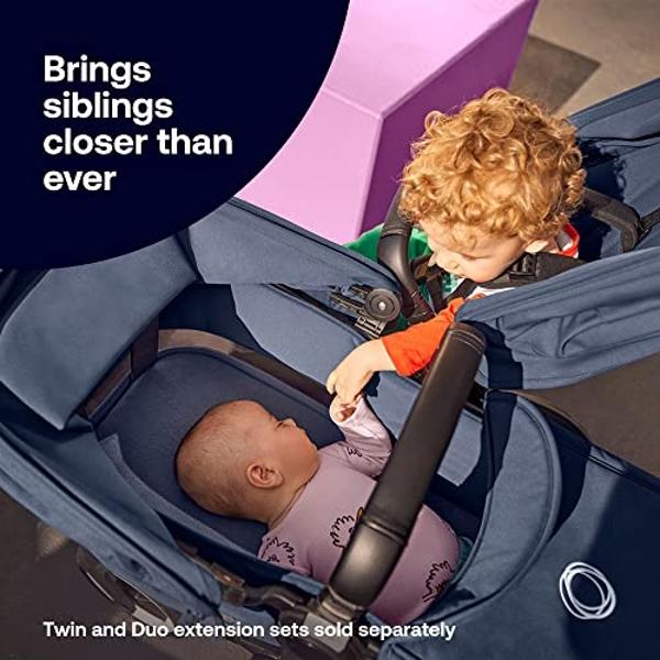 Bugaboo Donkey 5 Mono Complete - Single Stroller Converts to Side-by-Side Double Stroller, Multiple Seat Positions - Black/Midnight Black-Midnight Black 50.0 pounds