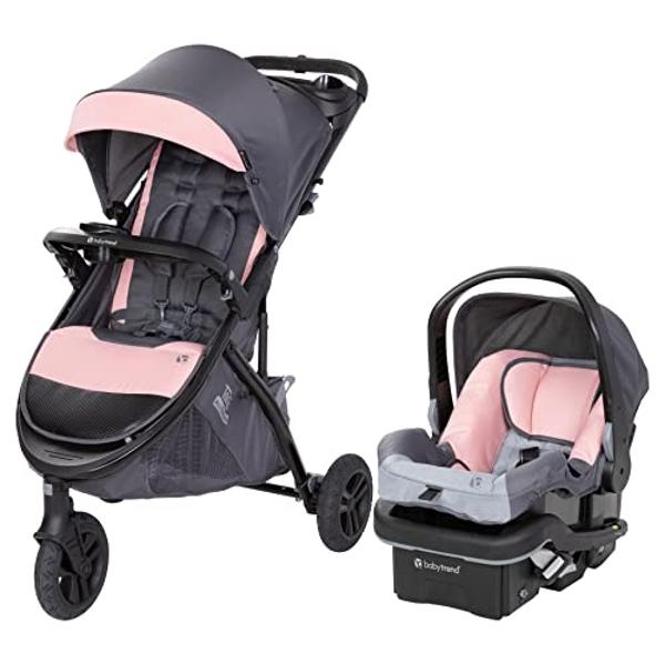 Evenflo Pivot Vizor Travel System with LiteMax Infant Car Seat (Promenade Blue)