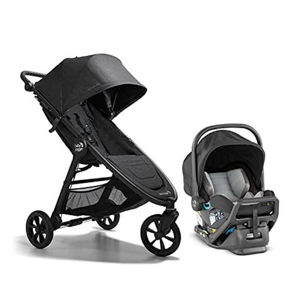 Baby Jogger City Mini GT2 All-Terrain Travel System Includes City GO 2 Infant Car Seat Opulent Black