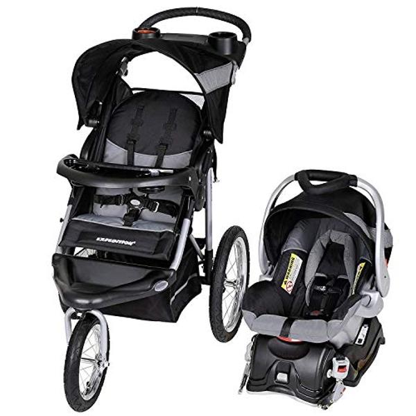 Baby Trend Expedition® Jogger Travel System with EZ Flex-Loc® Infant Car Seat, Millenium White