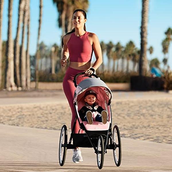 Baby Trend Expedition® Jogger Travel System with EZ Flex-Loc® Infant Car Seat, Millenium White
