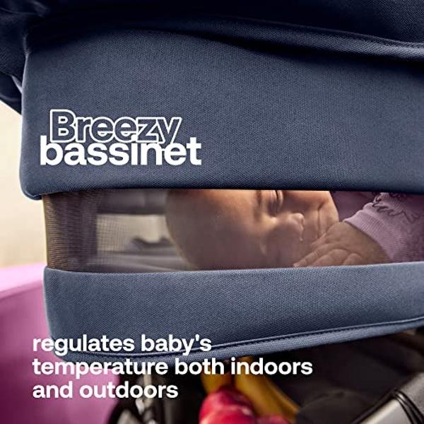 Bugaboo Donkey 5 Mono Complete - Single Stroller Converts to Side-by-Side Double Stroller, Multiple Seat Positions - Alu/Midnight Black-Midnight Black