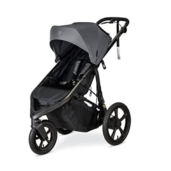 BOB Gear Wayfinder Jogging Stroller with Independent Dual Suspension, Air-Filled Tires, and 75-Pound Weight Capacity, Storm