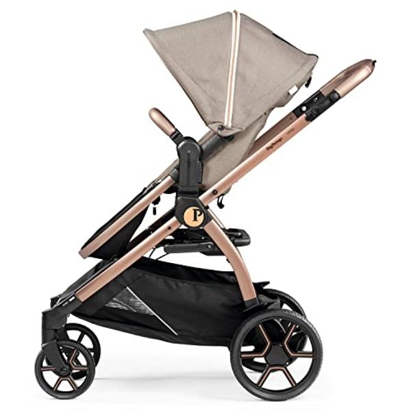 Britax Grove™ Modular Stroller, Lightweight Stroller with CozyFit™ Insert and Bumper Bar, 6 Ways to Ride, SafeWash, Pindot Stone