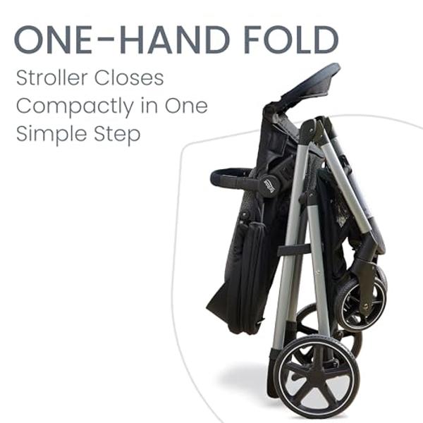 Bugaboo Donkey 5 Mono Complete - Single Stroller Converts to Side-by-Side Double Stroller, Multiple Seat Positions - Black/Midnight Black-Midnight Black 50.0 pounds