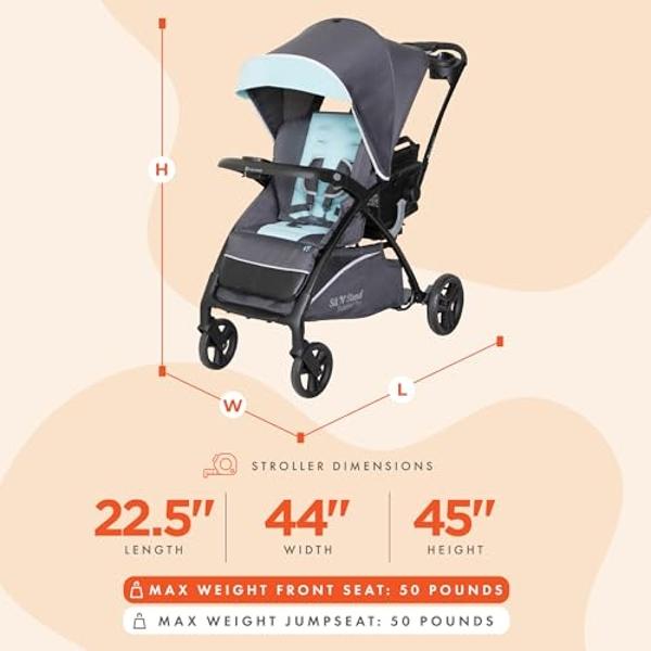 Graco Modes Nest Baby Stroller with Height Adjustable Reversible Seat, Nico