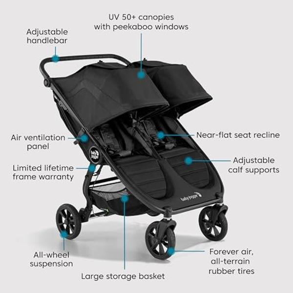 Britax Grove™ Modular Stroller, Lightweight Stroller with CozyFit™ Insert and Bumper Bar, 6 Ways to Ride, SafeWash, Pindot Stone