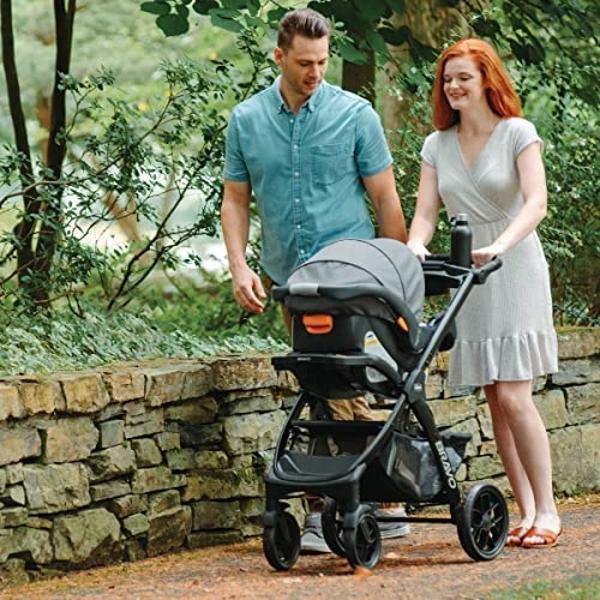 Chicco Bravo LE ClearTex Quick-Fold Stroller - Pewter | Grey