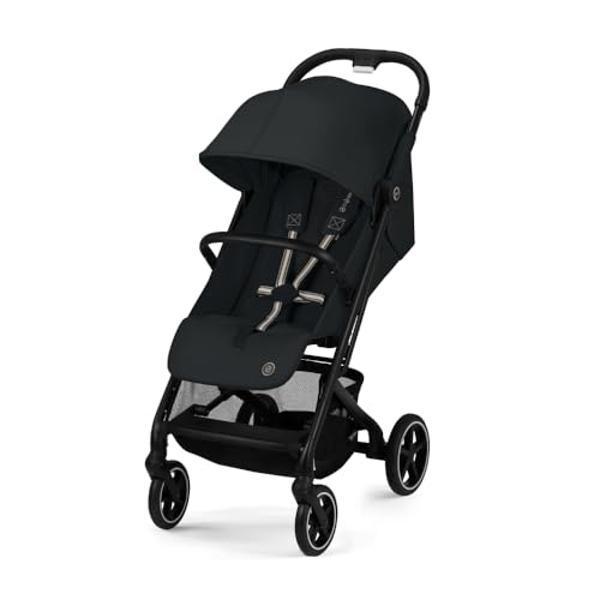 UPPAbaby G-Luxe Umbrella Stroller/Lightweight Design for Easy Travel/One-Step Fold + Recline/XL Basket + Canopy/Cup Holder Included/Greyson (Charcoal Mélange/Carbon Frame)