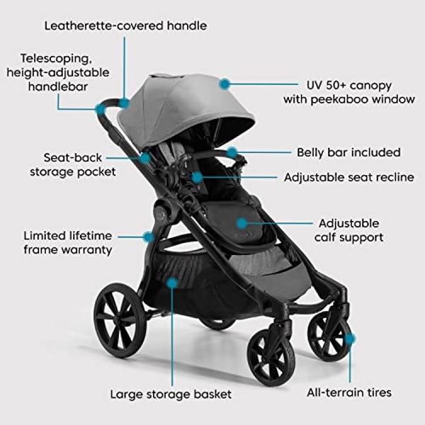 Baby Jogger City Select 2 Single-to-Double Modular Stroller, Peacoat Blue