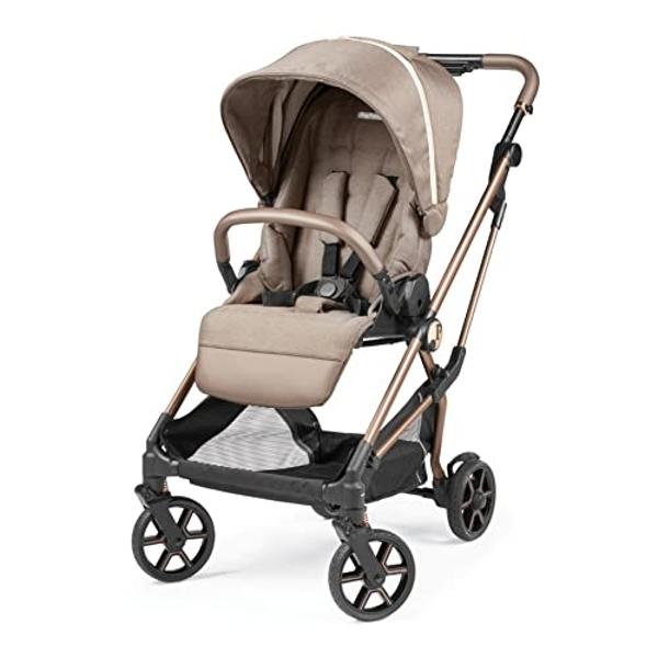 EVER ADVANCED Side-Unzip Wagon Stroller for 2 Kids, Push Pull Stroller with Adjustable Handle, Easy Access Zipper Door, 5-Point Harness, UV-Protection Canopy Shock-Absorbing Wheels