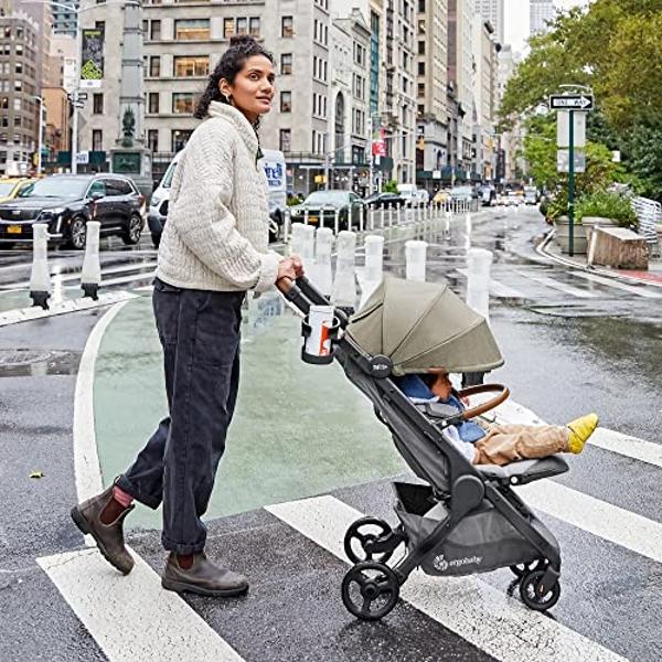 Baby Jogger City Mini Air Lightweight Stroller Rich Black - All-Terrain Wheel Suspension Adjustable Seat with Calf Support Compact Fold