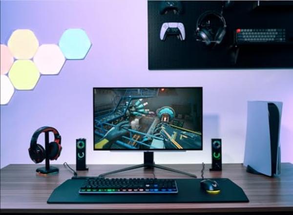 LG ‎27GS93QE 27-inch Ultragear OLED Gaming Monitor QHD 1440p 240Hz 0.03ms DisplayHDR True Black 400 AMD FreeSync Premium Pro NVIDIA G-Sync HDMI 2.1 DisplayPort Tilt/Height/Pivot St