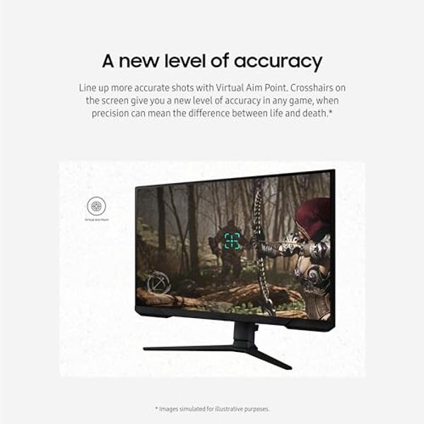 SAMSUNG 27-Inch Odyssey G3 (G30D) Series FHD Gaming Monitor, 1ms, 180Hz, AMD FreeSync, Adjustable Stand, Black Equalizer, Virtual Aim Point, Eye Saver Mode, Flicker-Free, LS27DG302