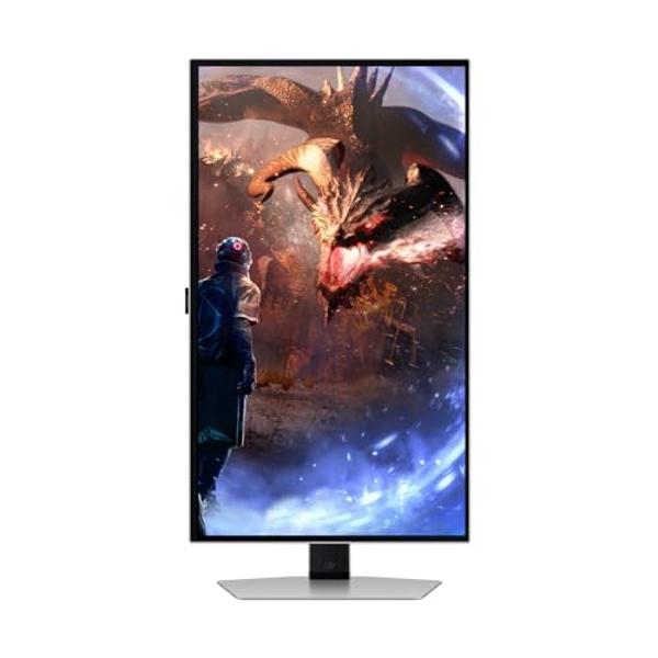 ASUS ROG Swift 32” 4K OLED Gaming Monitor (PG32UCDP) - WOLED, Dual Mode (4K 240Hz, FHD 480Hz), 0.03ms, G-SYNC Compatible, Custom Heatsink, AI Gaming, 99% DCI-P3,True 10-bit, USB-C 