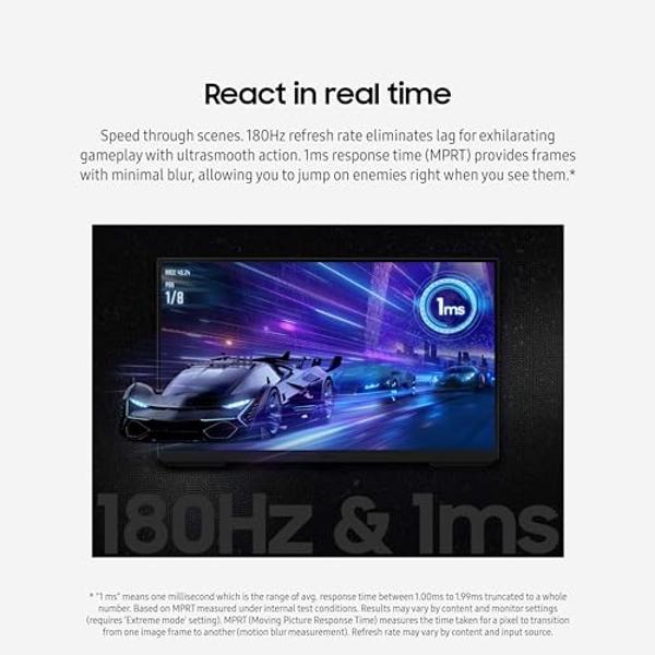 SAMSUNG 27-Inch Odyssey G3 (G30D) Series FHD Gaming Monitor, 1ms, 180Hz, AMD FreeSync, Adjustable Stand, Black Equalizer, Virtual Aim Point, Eye Saver Mode, Flicker-Free, LS27DG302