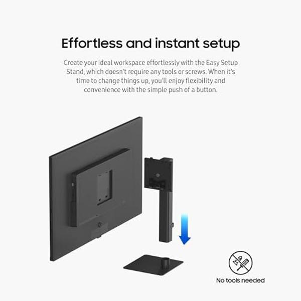SAMSUNG 27-Inch ViewFinity S7 (S70D) Series 4K UHD High Resolution Monitor with HDR10, Multiple Ports, Easy Setup Stand, Advanced Eye Care, LS27D702EANXGO, 2024