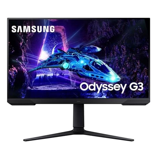 SAMSUNG 27-Inch Odyssey G3 (G30D) Series FHD Gaming Monitor, 1ms, 180Hz, AMD FreeSync, Adjustable Stand, Black Equalizer, Virtual Aim Point, Eye Saver Mode, Flicker-Free, LS27DG302
