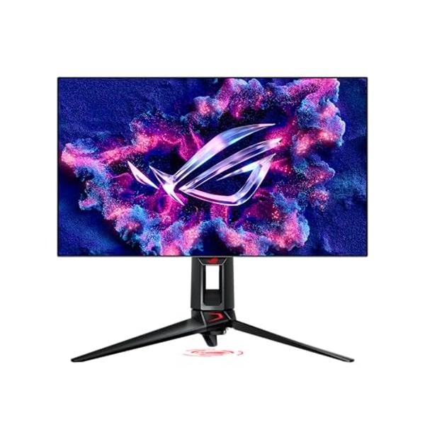 ASUS ROG Swift OLED 27” 1440P Gaming Monitor (PG27AQDP) - WOLED, QHD, 480Hz, 0.03ms, G-SYNC Compatible, Custom Heatsink, AI Assistant, DisplayHDR400 True Black, 99% DCI-P3, True 10