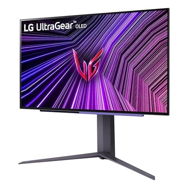 LG ‎27GS93QE 27-inch Ultragear OLED Gaming Monitor QHD 1440p 240Hz 0.03ms DisplayHDR True Black 400 AMD FreeSync Premium Pro NVIDIA G-Sync HDMI 2.1 DisplayPort Tilt/Height/Pivot St