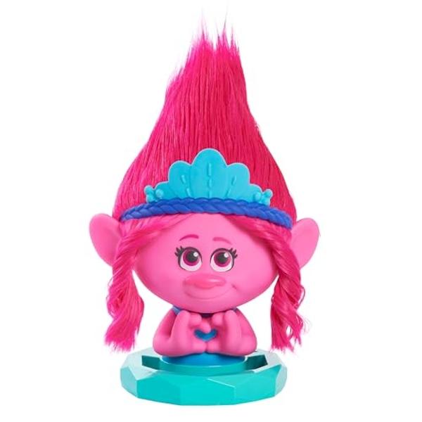 DreamWorks Trolls Band Together Poppy Styling Head with Accessories, 11-pieces, Pink, Kids Toys for Ages 3 Up by Just Play