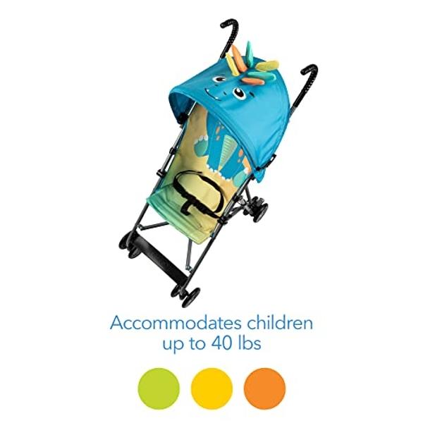 Inglesina Quid Stroller - Crocodile Green - Ultra Compact Lightweight Travel Stroller, Babies and Toddlers, Airplane Overhead Foldable, Reclining Seat Collapsible Canopy, 3 Months 