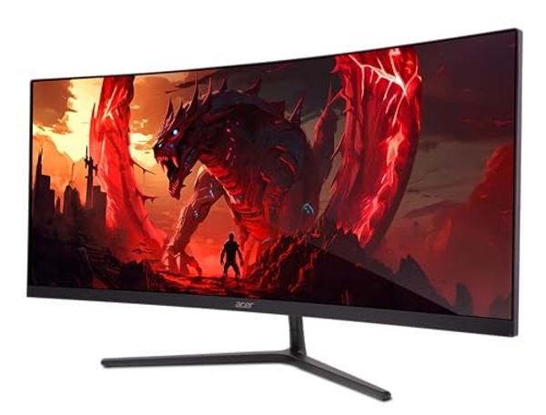 acer Nitro 29.5 Inch 1500R Curved Zero-Frame UWFHD 2560 x 1080 Gaming Monitor | AMD FreeSync Premium | Up to 200Hz | 1ms VRB | VESA Mountable | Two Display Port 1.4 & Two HDMI 2.0 