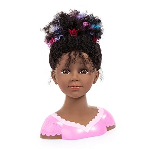 Bayer Design Charlene Super Model Styling Head African American Curly Hair