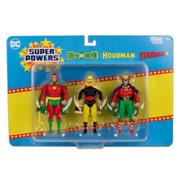 McFarlane Toys - DC Super Powers Green Lantern Hourman Starman 3pk 4.5in Action Figure