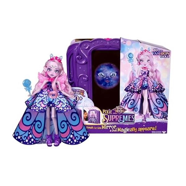 Magic Mixies Pixie Supremes Magic Mirror. Luna The Butterfly Pixie Supreme. Mix Magic Potion, Find Moonstone, Release to Reveal a Premium 10.5" Pixie Supreme Doll. 50+ Lights & Sou
