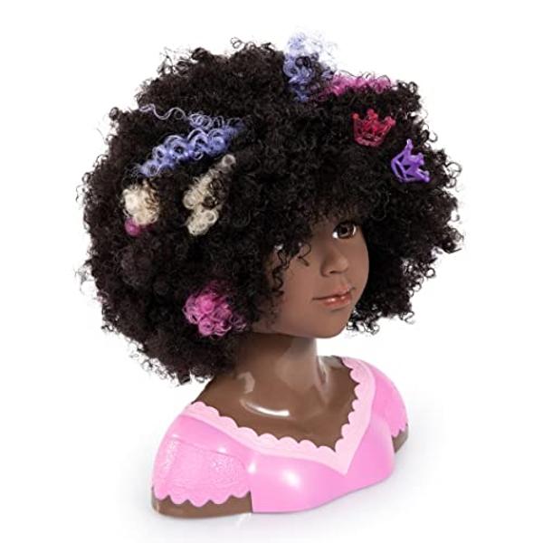 Bayer Design Charlene Super Model Styling Head African American Curly Hair